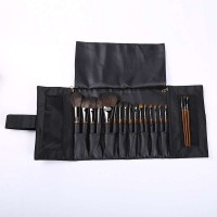 Buy Again top selling 24 piece private label dropshipping make up brushes natural pony goat hair with pouch