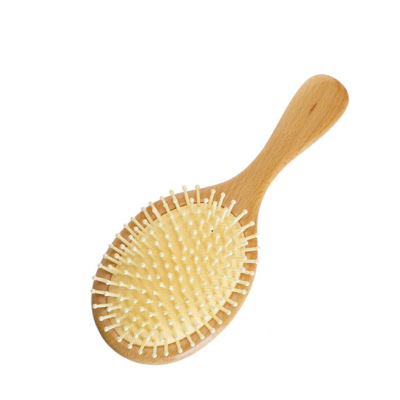 Popular top-grade comb Beech natural material comb LOGO carved wood hair brush